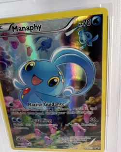 MANAPHY XY113 2016 Pokemon XY Black Star Promo Mythical Premium Collection PSA 9 - Image 4