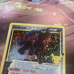 Umbreon Gold Star 17/17 Celebrations: Classic Collection Holo Pokemon English NM - Image 2