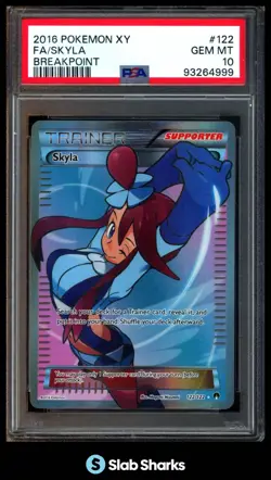 2016 POKEMON XY BREAKPOINT #122/122 SKYLA ULTRA RARE PSA 10 - Image 1