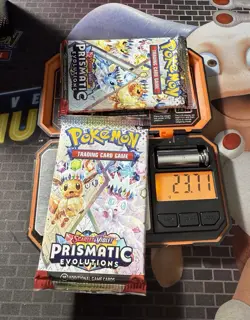 Heavy Pokemon Prismatic Evolution Pack 23.71G And 23.72G!! Possible God Pack !U! - Image 1