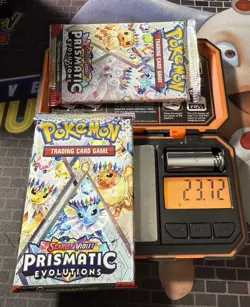 Heavy Pokemon Prismatic Evolution Pack 23.71G And 23.72G!! Possible God Pack !U! - Image 2