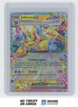 2025 Pokemon Prismatic Evolutions Ultra Rare Holo Jolteon ex #030/131 - Image 1