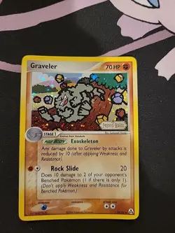 Pokemon Graveler EX Legend Maker Reverse Holo LP Condition - Image 1
