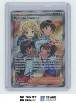 2024 Pokemon Scarlet & Violet Paldean Fates Full Art Paldean Student #230/091 - Image 1