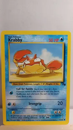 Krabby [LP] - Pokemon TCG Fossil 51/62 [Common] - Image 1