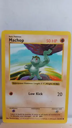 Machop [MP] - Pokemon TCG Base Set Shadowless 52/102 [Common] - Image 1