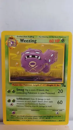 Weezing [MP] - Pokemon TCG Fossil 45/62 [Uncommon] - Image 1