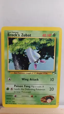 Brock's Zubat [MP] - Pokemon TCG Gym Heroes 74/132 [Common] - Image 1
