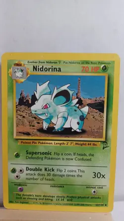 Nidorina [MP] - Pokemon TCG Base Set 2 53/130 [Uncommon] - Image 1
