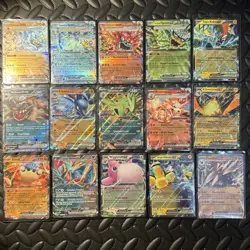 Pokemon HOLO EX Lot of 15 - Ogerpon Mask Set Prismatic Evolutions W/ 4 Promos NM - Image 1