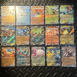 Pokemon HOLO EX Lot of 15 - Ogerpon Mask Set Prismatic Evolutions W/ 4 Promos NM - Image 2