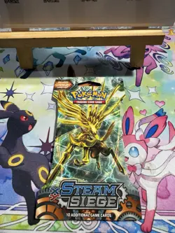 Pokemon XY Steam Siege Booster Pack SLEEVED blister QTY SEALED 820650801334 - Image 1