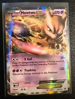 Pokemon BW Next Destinies Mewtwo EX - NM #54/99 10772 - Image 1
