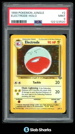 1999 POKEMON JUNGLE #2/64 ELECTRODE HOLO PSA 9 - Image 1