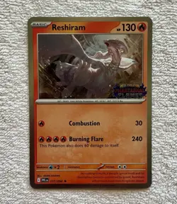 Pokemon TCG Mega Evolutions Phantasmal Flames Reshiram Stamped Promo SEALED - A - Image 1