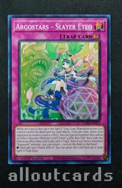 2025 Yu-Gi-Oh! Supreme Darkness Argostars - Slayer Eteo SUDA-EN073 NM/M - Image 1