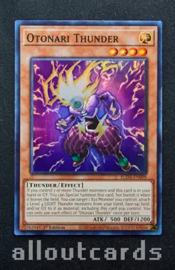 2025 Yu-Gi-Oh! Supreme Darkness Otonari Thunder SUDA-EN098 NM/M - Image 1