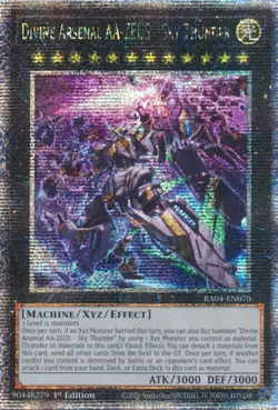 Lightly Played Divine Arsenal AA-ZEUS - Sky Thunder (New Art) - RA04-EN070 - Qua - Image 1