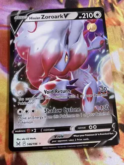Hisuian Zoroark V - 146/196 - Ultra Rare - SWSH Lost Origins - Pokemon Card Nm - Image 1