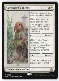 Caretaker's Talent - Bloomburrow RARE MtG TCG Card # 0006 - Image 1