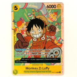 Monkey.D.Luffy OP07-109 Premium Booster Reprint Foil One Piece Trading Card - Image 1