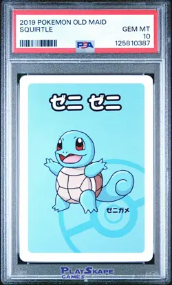 Pokemon Card PSA 10 Squirtle Old Maid Japanese Game 2019 - Image 1