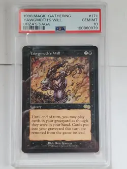 MTG Yawgmoth's Will English US Urza's Saga PSA 10 GEM MINT - Image 1