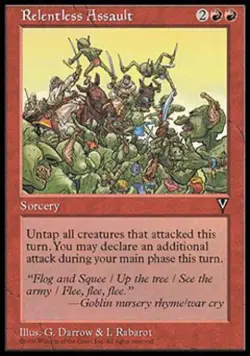 Relentless Assault - Medium Play MTG Visions - Image 1