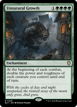 Unnatural Growth - 245 - BLC Set- Near Mint - MTG - Image 1
