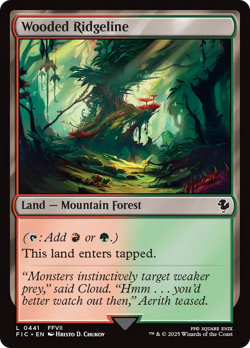 Wooded Ridgeline - 441 - Commander: FINAL FANTASY- Near Mint - MTG - Image 1