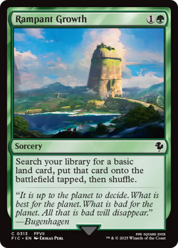 Rampant Growth - 313 - Commander: FINAL FANTASY- Near Mint - MTG - Image 1