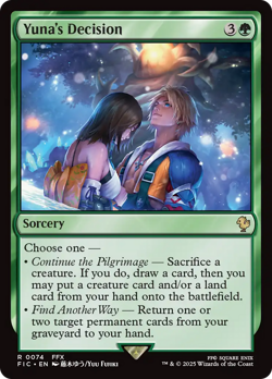 Yuna's Decision - 74 - Commander: FINAL FANTASY- Near Mint - MTG - Image 1