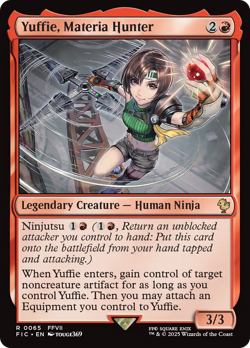 Yuffie, Materia Hunter - 65 - Commander: FINAL FANTASY- Near Mint - MTG - Image 1
