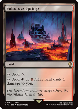 Sulfurous Springs - 427 - Commander: FINAL FANTASY- Near Mint - MTG - Image 1