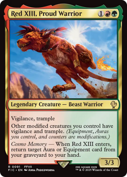 Red XIII, Proud Warrior - 91 - Commander: FINAL FANTASY- Near Mint - MTG - Image 1