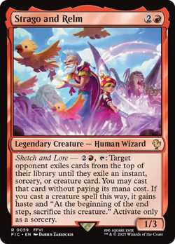 Strago and Relm - 59 - Commander: FINAL FANTASY- Near Mint - MTG - Image 1