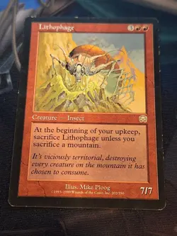Lithophage - Mercadian Masques Magic the Gathering MTG Nice! - Image 1