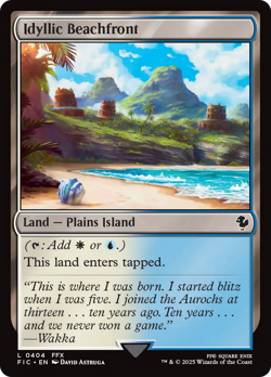 Idyllic Beachfront - 404 - Commander: FINAL FANTASY- Near Mint - MTG - Image 1
