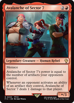 Avalanche of Sector 7 - 53 - Commander: FINAL FANTASY- Near Mint - MTG - Image 1