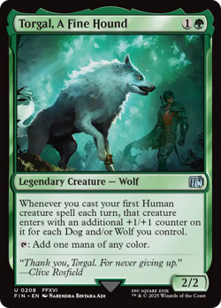 Torgal, A Fine Hound - 208 - FINAL FANTASY- Near Mint - MTG - Image 1