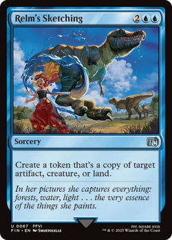 Relm's Sketching - 67 - FINAL FANTASY- Near Mint - MTG - Image 1