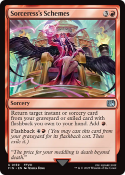 Sorceress's Schemes - 159 - FINAL FANTASY- Near Mint - MTG - Image 1