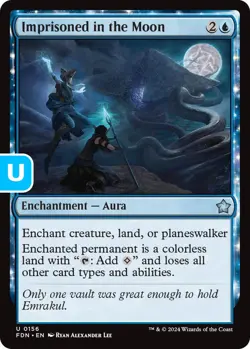 MTG Imprisoned in the Moon Foundations Uncommon Enchantment Aura NM - Image 3