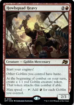 Howlsquad Heavy FOIL Aetherdrift Magic MTG NM - Image 1