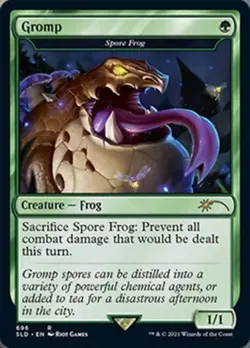 Gromp - Spore Frog -Foil Near Mint MTG Secret Lair - Image 1
