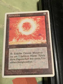 MTG Magic the Gathering Sonnenring (Sol Ring) German Foreign White border NM/LP - Image 1