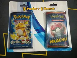 Pokemon XY Evolutions Sun & Moon Forbidden Light Detective Pikachu Blister Pack - Image 1