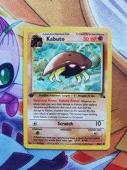 Kabuto 1st Edition Fossil Set Pokemon WOTC TCG Common Card #50/62 ?? - Image 1