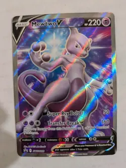 Pokemon TCG Mewtwo V SWSH229 Black Star Promo Sword & Shield 2022 NM NICE LOOK!! - Image 1