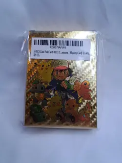55 Pcs Pokemon Foil Gold Cards Pack - Image 2